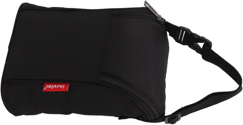 Portable Waterproof Baby Bottle Cooler Bag - Black Thermal Tote for Outdoor Use