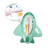 VANZACK Bath Tub Thermometer Green Cartoon Plane Shape Quick Accurate Water Temperature Monitor Floating Bath