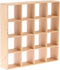 Yiphates 1: 12 Dollhouse Miniature Wooden Storage Rack 16 Grid Shelves Doll House