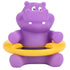 Monetais Baby Bath Thermometer Cute Hippo Bathtub Digital Thermometer Floating Toy Purple