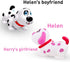 2+ WEofferwhatYOUwant Robot Dog Helen Interactive Talking Puppy for Girls Electronic Pet Toy Walks, Talks, Barks