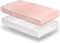 SiinvdaBZX 2 Pcs Satin Crib Sheets for Girls, Silky Soft Crib Fitted