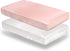SiinvdaBZX 2 Pcs Satin Crib Sheets for Girls, Silky Soft Crib Fitted