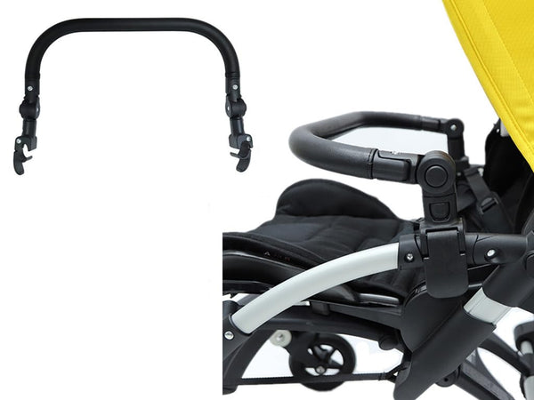 Baby Stroller Bumper Bar Armrest Handle Crossbar Accessories for Bugaboo Bee 3 5 6 with Black Cover