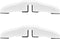 NXN-HOME Support Feet for 360 Degree Configurable Pet Gate Collection, White, A Pair