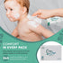 99.9% 9 Packs (60 Water Based Baby Wipes, Purified Water, Unscented & Gentle for Sensitive Skin, Plastic-Free, Wipes