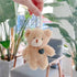 1Pc Brown Bear Pink Heart Keychain,Keychain Soft Cotton Key Chain DIY Keychain,Crafts Stuffed Animals,Bear Keychain, Car Accessories,Stuffed Animals and Teddy Bears,Plush Decor