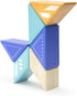 6 Piece Tegu Travel Pal Magnetic Wooden Block Set, Jet Plane