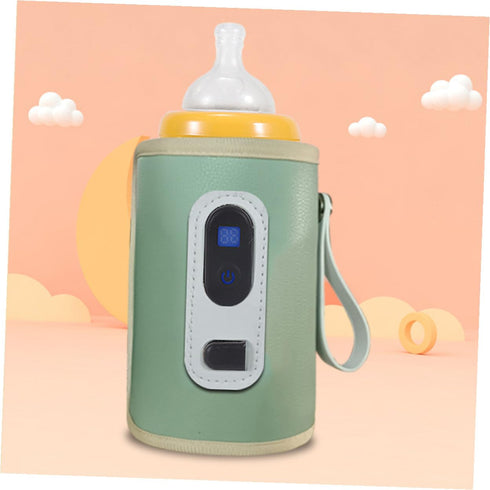 Digital Bottle Warmer with Adjustable Temperature Heating for Outdoor Travel Portable Insulated Feeding Bottle Warmer