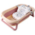 LEXIW Collapsible Baby Bathtub with Bath Pad Large Baby Bathtub Portable Bathtub with