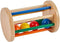 Tiger Montessori Spinning Drum Toy Play Kit for 6-12 Months Infant,Wooden Spinning Rainbow Baby