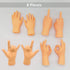 AQKILO Tiny Hands Mini Finger Puppets, 8 Pieces Left and Right Hand Set, Funny Party Favors and Novelty Toys