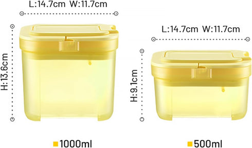 DOOBAANN 1000ml) Shockproof Airtight Baby Formula Container with ScoopBaby Formula Dispenser for Travel Outdoor