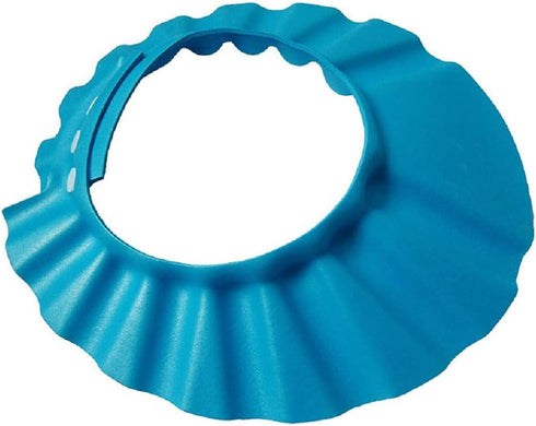 Baby Shower Bathing Cap, Soft Shower Cap Hat Wash Hair Shield for Children Kids, Blue
