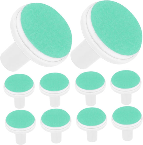 COLLBATH 10Pcs Electric Nail Trimmer Replacement Grinding Heads and Gentle Nail Care