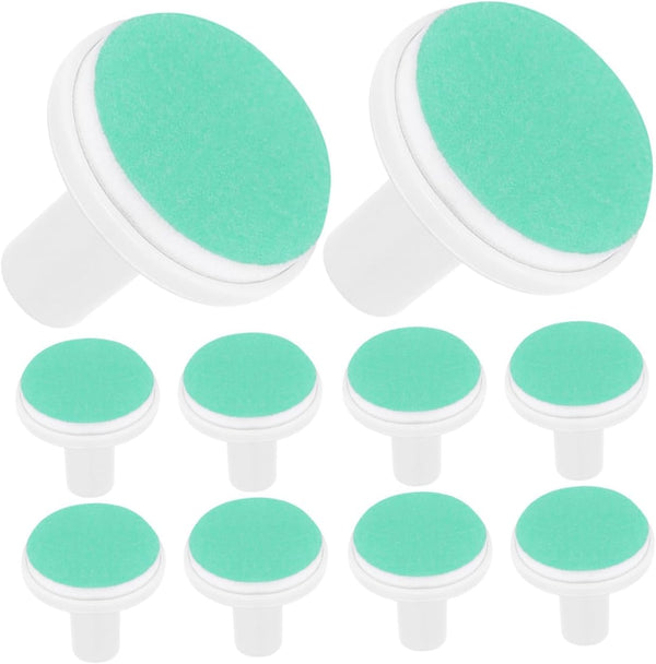 COLLBATH 10Pcs Electric Nail Trimmer Replacement Grinding Heads and Gentle Nail Care