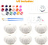 Paint Your Own Squishy Pumpkin, 6 Pack - Slow Rising with Decorating Stickers for Kids Crafts Halloween Thanksgiving
