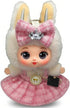 NOFEZA 17cm 17cm 4 Doll Clothes, Dolls Outfit and Accessories with Plaid Dress, Crown Bow, Pearl Chain, Mini Purse