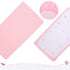 3 Set Set Cloele Pieces Crib Bedding for Girls- Solid Ruffle Quilted Includes Comforter Fitted Sheet Crib Skirt,Cute