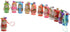 STOBOK Matryoshka Russian Dolls Key Chains, Wooden Nesting Dolls Key Rings Charms, Set of 24