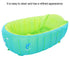 Pinsofy 06 Baby Inflatable Bathtub, Green Foldable Shower Basin, PVC Nonslip for Baby Gift Years Old Kids