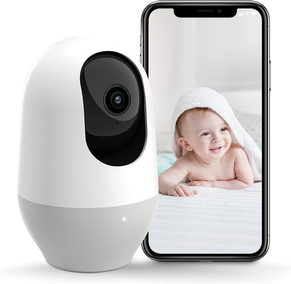 nooie Baby Monitor, WiFi Pet Camera Indoor, 360-degree Wireless IP Camera, 2K Home