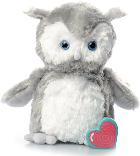 My Baby's Heartbeat Bear Recordable Stuffed Animals, 20 sec Heart Voice Recorder, Owl