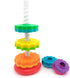 Premium Baby Spin Stack Toy, Educational Stacking Toy for Toddlers, Rainbow Spinning Wheel