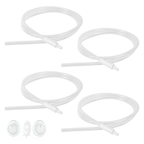 Penitue 4pcs Replacement Tubing for Elvie Stride Pump, Silicone Breast Pump Tubing with