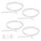 Penitue 4pcs Replacement Tubing for Elvie Stride Pump, Silicone Breast Pump Tubing with