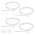 Penitue 4pcs Replacement Tubing for Elvie Stride Pump, Silicone Breast Pump Tubing with