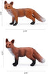 UANDME Fox Toy Figures Set - Includes Arctic Fox & Red Foxes Figurines, Cake Toppers (7 Foxes)