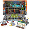 HEXBUG JUNKBOTS Small Factory Habitat Revs Secret Headquarters, Surprise Toy Playset, Build