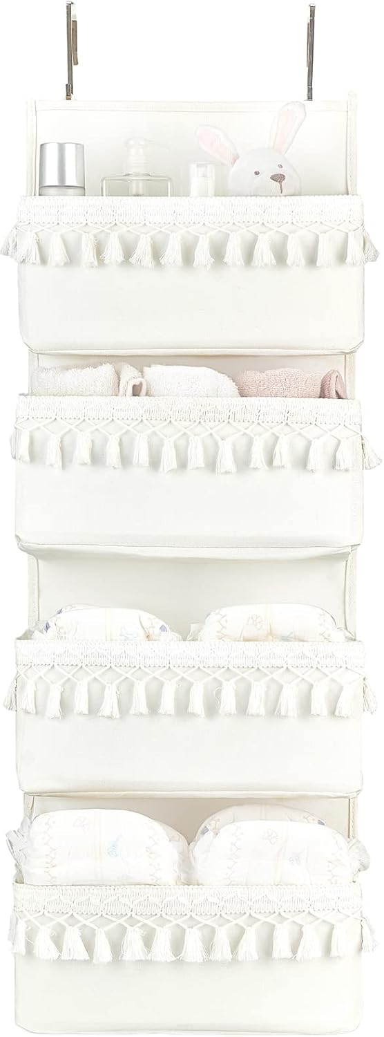 Dahey Over The Door Organizer Boho Nursery Storage Decor Closet Hanging Organizer