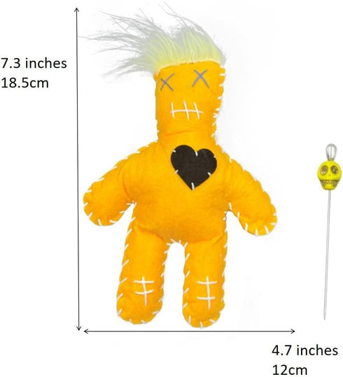 7.3" Handmade Anti-ICE Voodoo Doll - Unique Political Artisan Craft