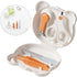 Set 4pcs Nail Clippers and Grooming Kit for Newborns, Nail Care Kit with Scissors, File, Tweezers, Portable Case