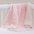 American Baby Company Heavenly Soft Chenille Sherpa Receiving Blanket - 3D Pink, 30" x 35", Warm and Cozy for Babies