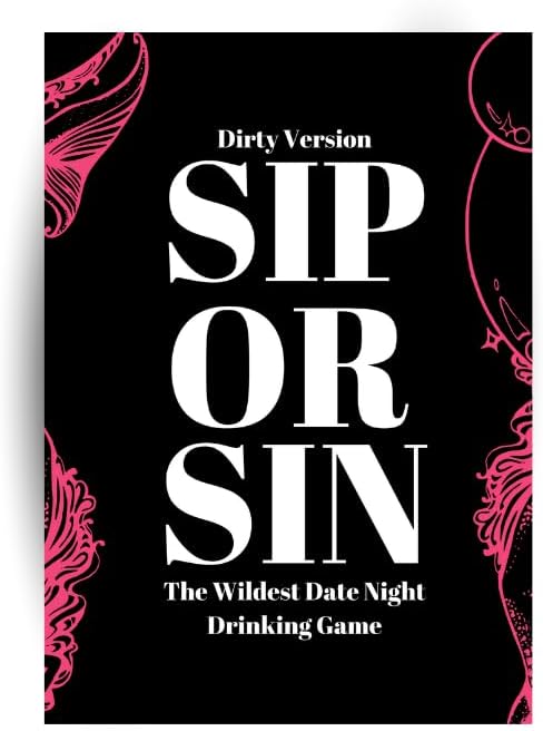 Generic Sip Or Sin Drinking Couple Game - Freaky Couples Game for Romantic