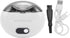 Trimmer, 3 Electric Nail Safe Use Concealed Cutter, Whisper Quiet, LED Light, Nail Scraps Storage, Gears, White, USB