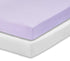 Everyday Kids 2-Pack Fitted Crib Sheets, 100% Soft Microfiber Baby Sheet, White and Lavender Nursery Sheets