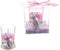 Lunaura Baby Keepsake - Set of 12 Girl Baby Bottle Glass Votive