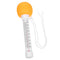 Floating Pool Thermometer Orange with Cartoon Design, Water Temperature Gauge for Bath,