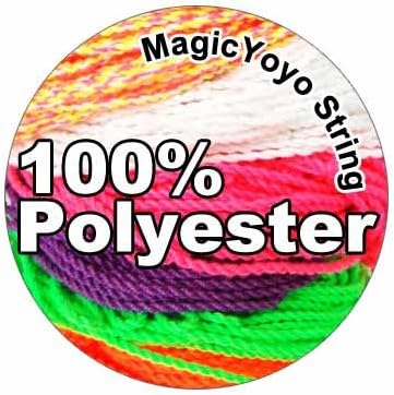 MAGICYOYO 100% Polyester Professional Yoyo Strings for Responsive and Non-Responsive Yoyos - Pack of 25