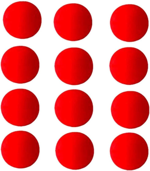 he andi 1.75 inch Red Sponge Soft Ball, Close-Up Magic Street Comedy Trick Props (12PC)