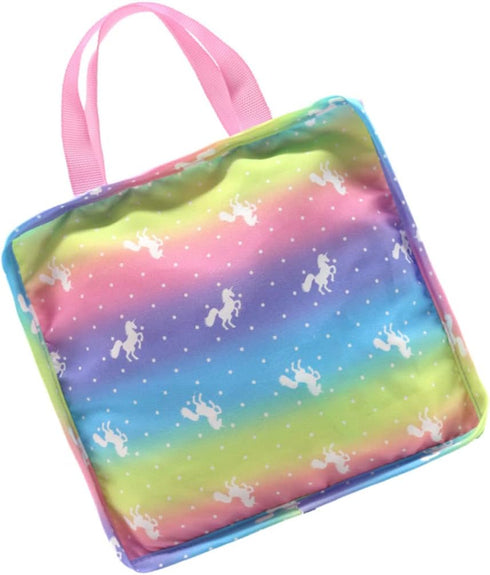 Toyvian Doll Tote Bag Storage Bags for Clothes Clear Organizer Bags Clear Tote Handbag Suitcase for Kids Toy Suitcase Backpack Accessories Unicorn Bag for Kids Appendix Clothing Travel