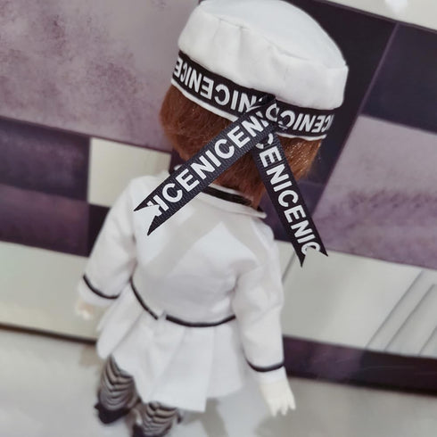 niannyyhouse BJD Dolls Clothes 1/3 1/4 1/6 White Hat Coat Skirt Striped Vest Socks Navy Suit Dress Up Gift (1/4BJD)