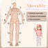 12 Inch 15 BJD Fashion Girl Doll, Movable Joints, Exquisite Hair and Trendy Casual Outfits (Casual wear-Beige)