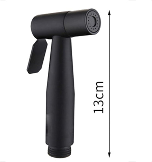 QFZFQOLSS Handheld Bidet Sprayer Black Cloth Diaper Sprayer for Toilet Bidet Sprayer Head Black Stainless Steel Sprayer