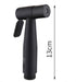QFZFQOLSS Handheld Bidet Sprayer Black Cloth Diaper Sprayer for Toilet Bidet Sprayer Head Black Stainless Steel Sprayer