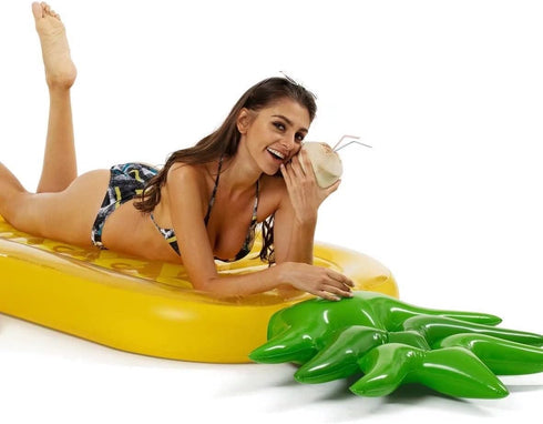 Swimming Inflatable Pool Floats for Kids and Adults, Large Water Inflatable Pineapple Pool Float for Pool